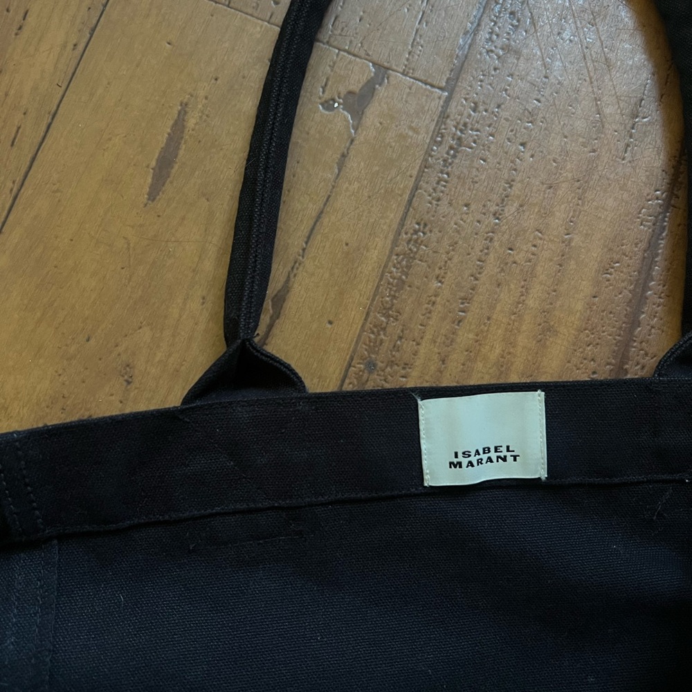 Isabel Marant Black Tote with Multicolor Logo - Picture 14 of 14